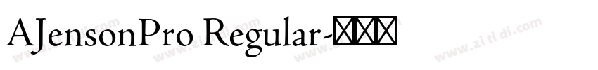 AJensonPro Regular字体转换
